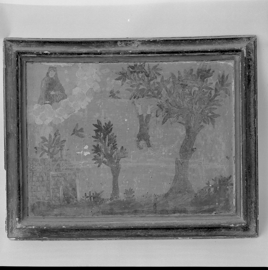 Madonna intercede in un incidente (ex voto, opera isolata) - ambito piemontese (seconda metà sec. XIX)