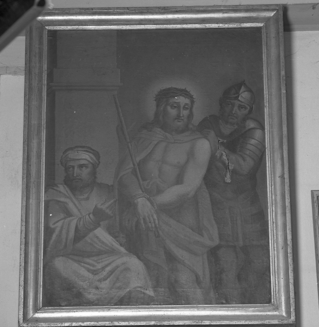 incoronazione di spine (dipinto, opera isolata) - ambito lombardo-piemontese (prima metà sec. XVII)