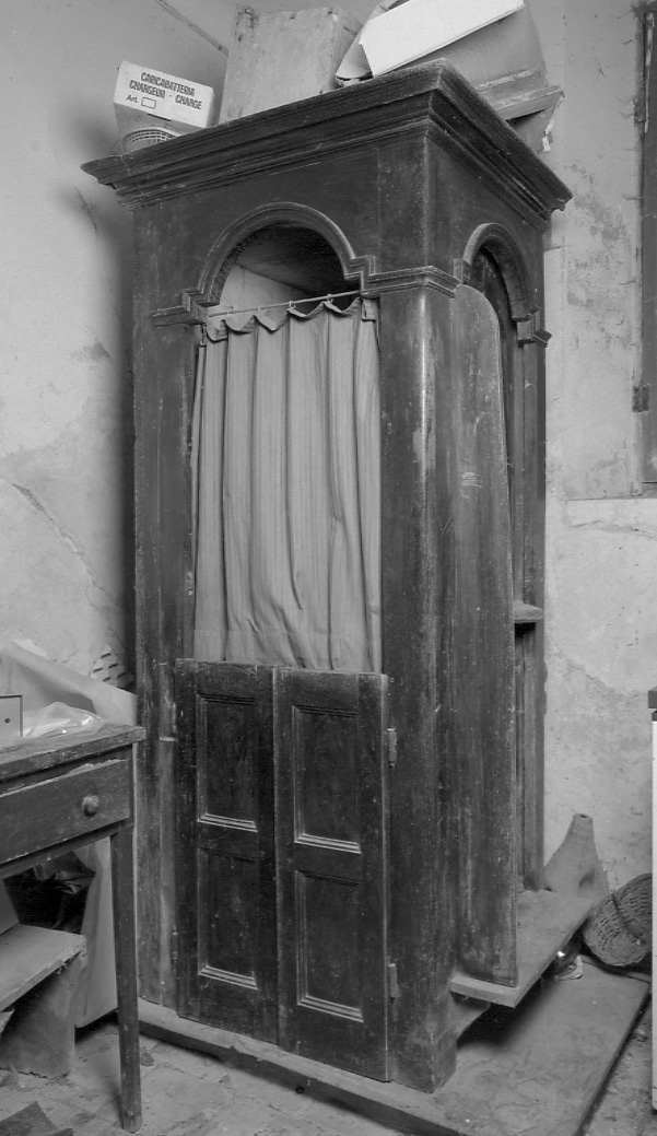 confessionale, opera isolata - produzione piemontese (ultimo quarto sec. XVIII)