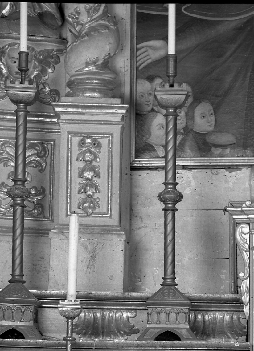 candeliere, opera isolata - produzione piemontese (ultimo quarto sec. XIX)