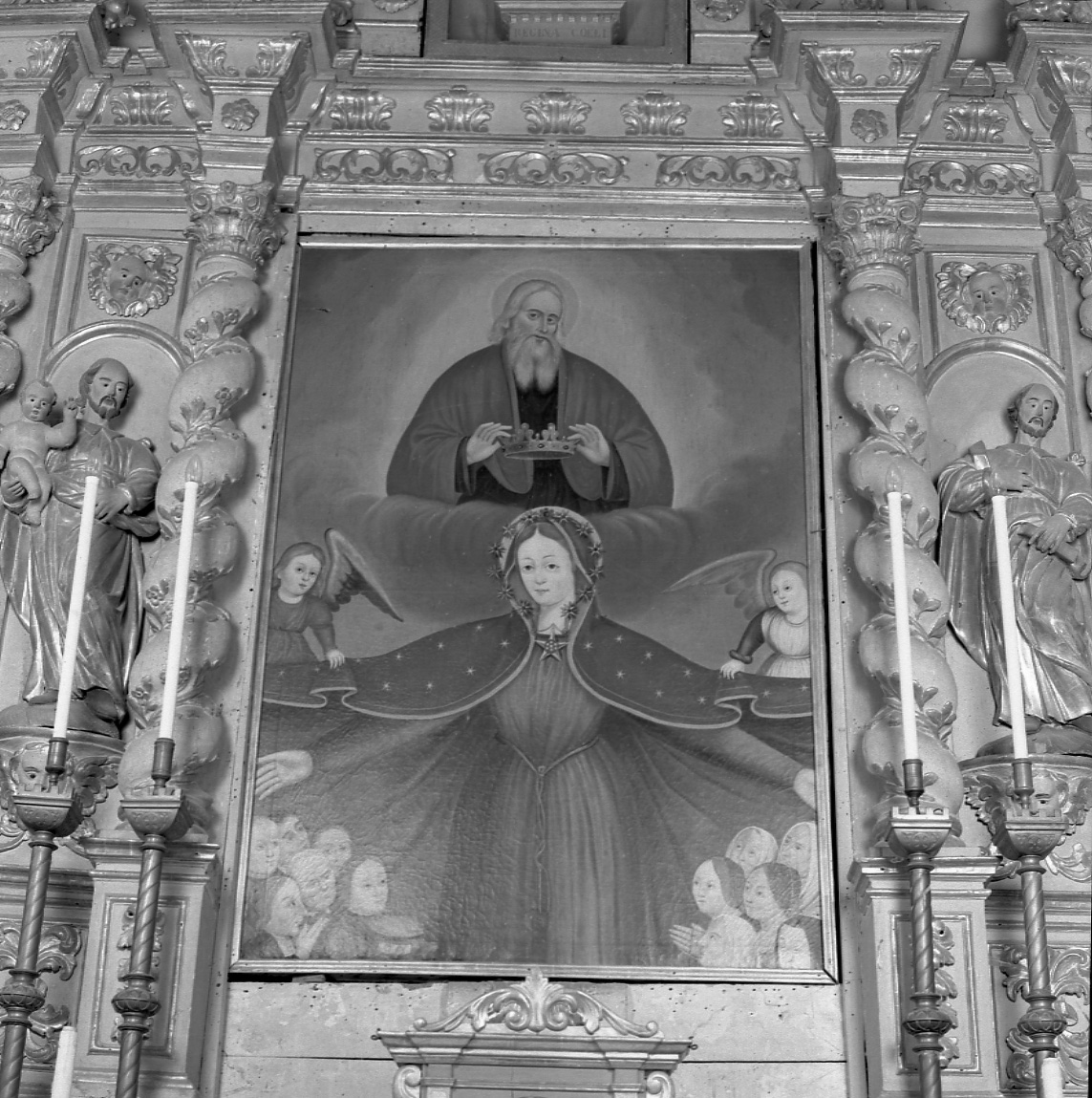 Madonna della Misericordia (dipinto, opera isolata) - ambito casalese (seconda metà sec. XVI)