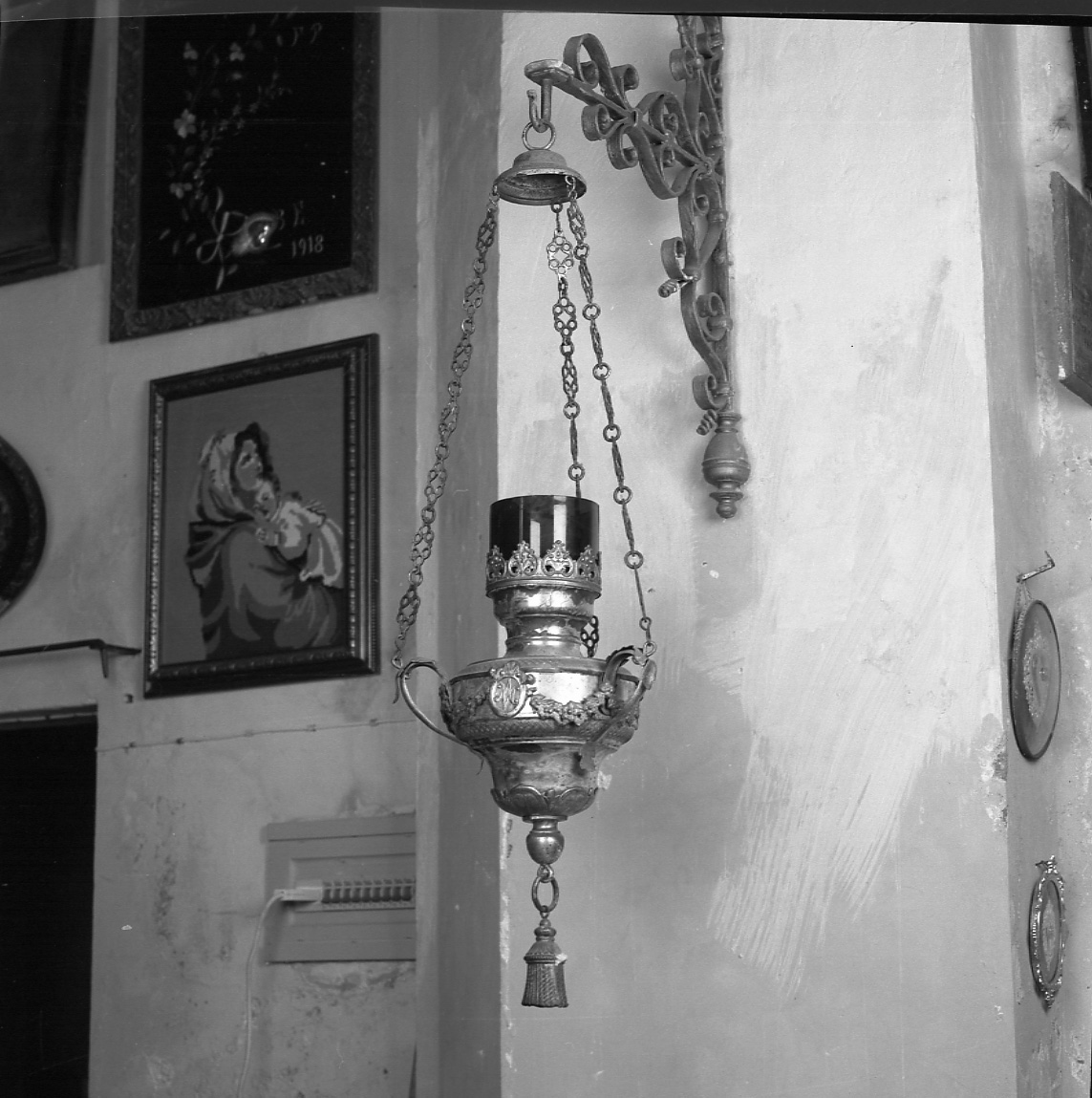 lampada del SS. Sacramento, serie - produzione piemontese (ultimo quarto sec. XIX)