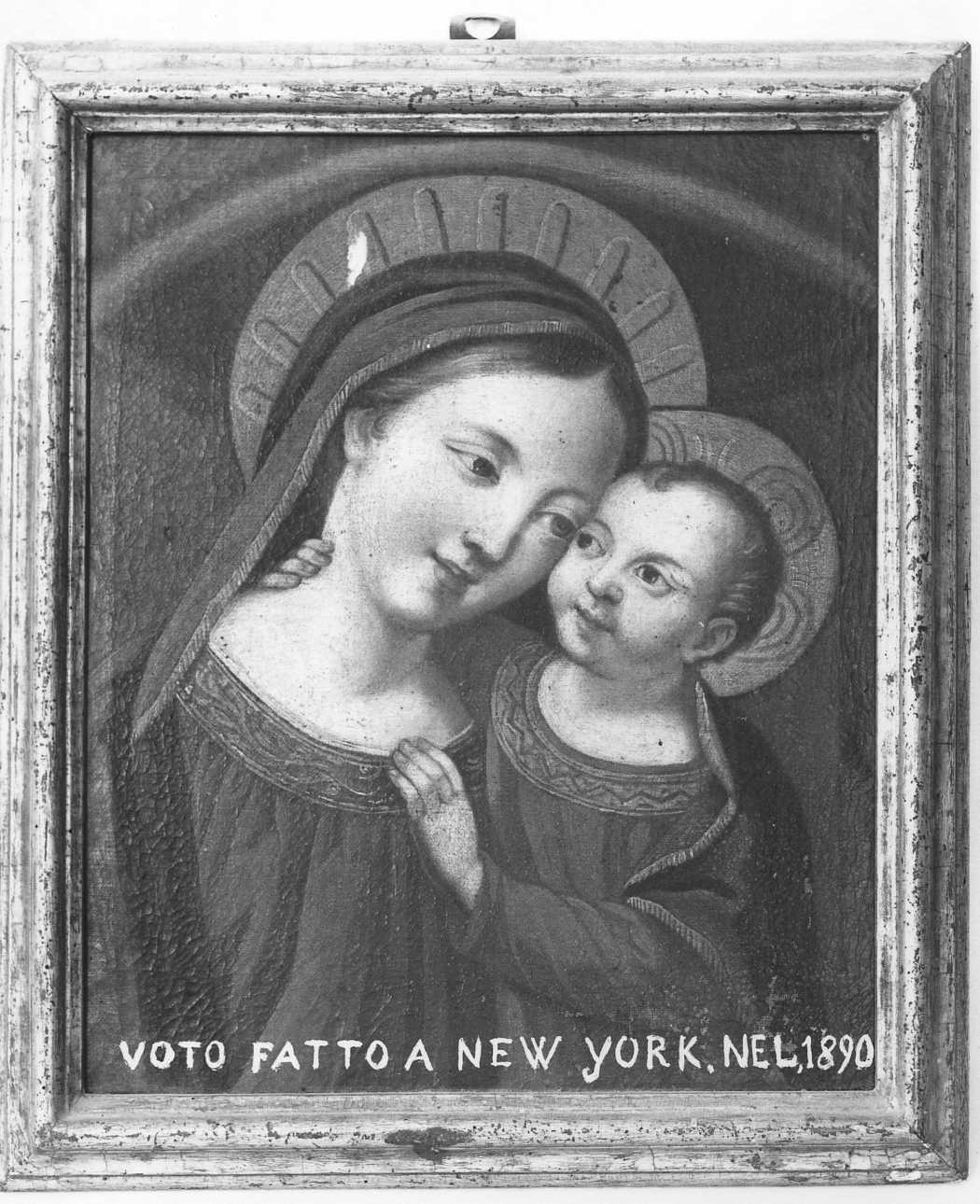 Madonna con Bambino (ex voto, opera isolata) - ambito piemontese (fine sec. XIX)