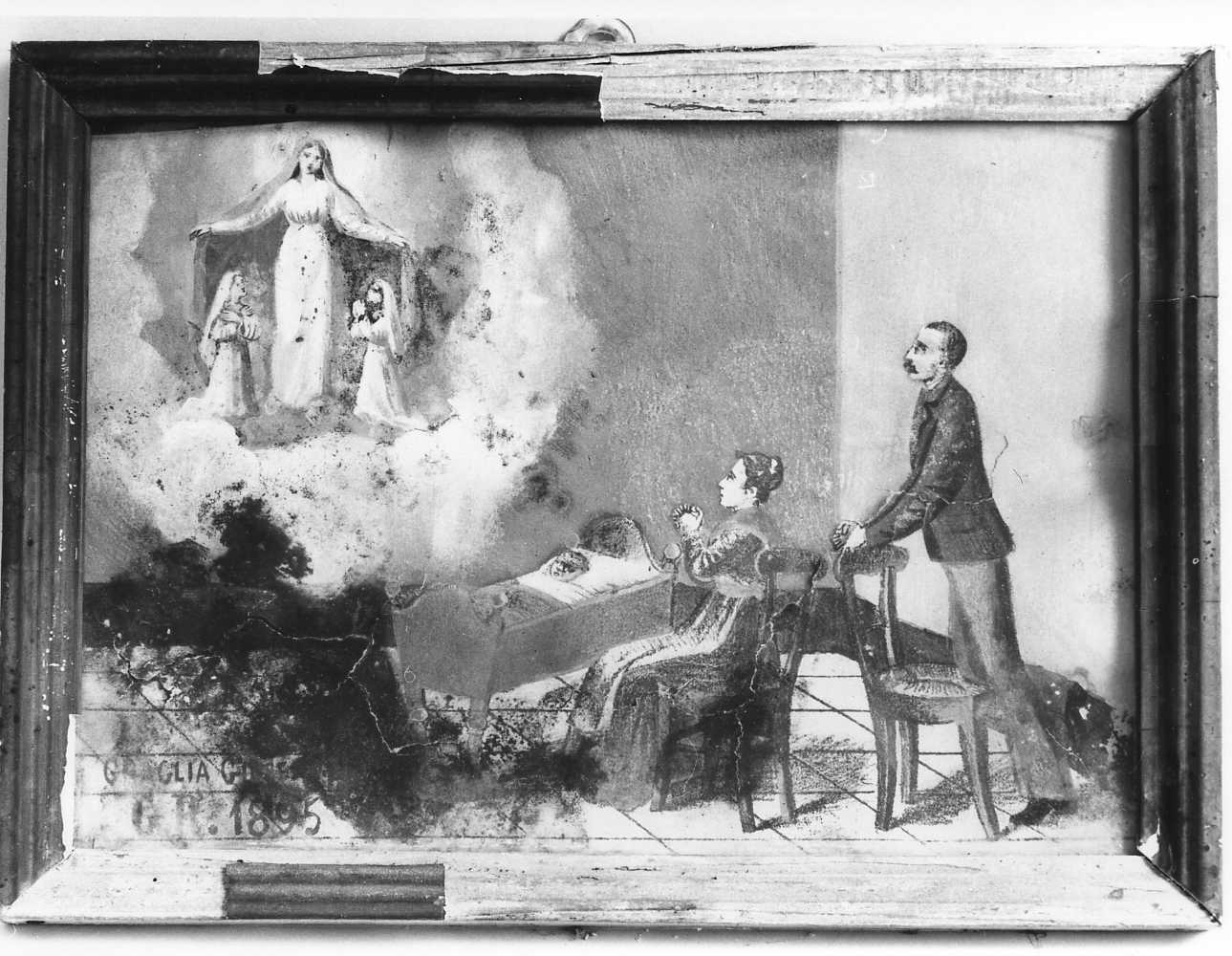 intervento della Madonna della Misericordia (ex voto, opera isolata) - ambito piemontese (fine sec. XIX)