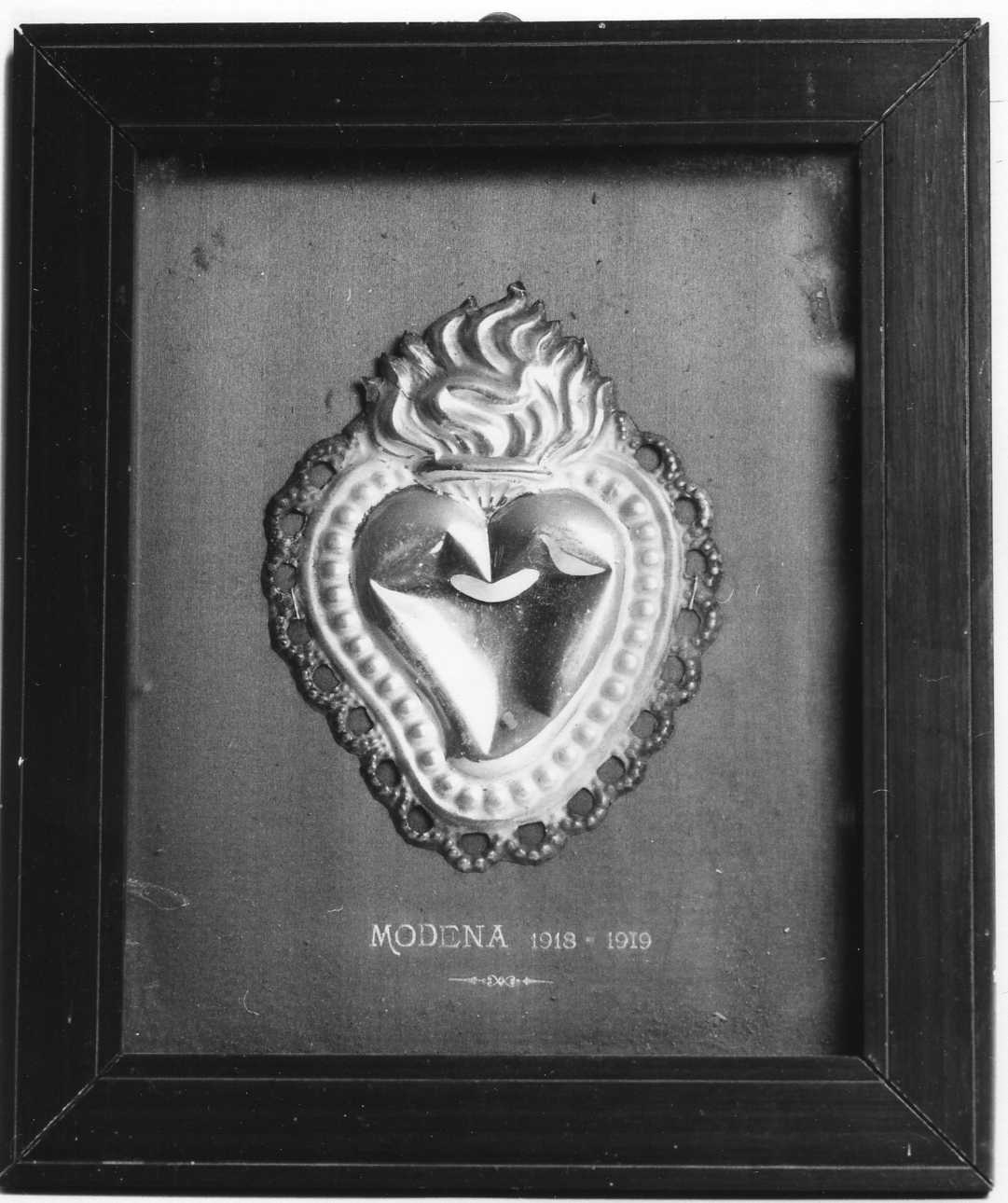ex voto, opera isolata - ambito emiliano (primo quarto sec. XX)