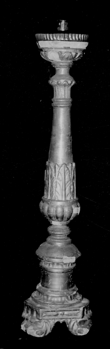 candeliere, serie - bottega biellese (inizio sec. XIX)