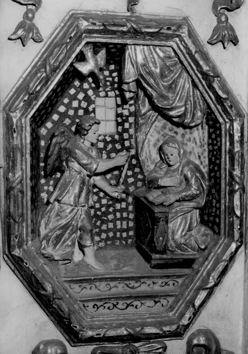 Annunciazione (rilievo) di Serpentiere Giovanni Battista (fine sec. XVII)