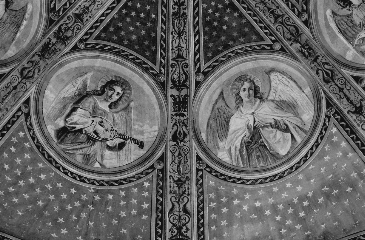 angeli (dipinto) di Morgari Rodolfo (attribuito) (terzo quarto sec. XIX)