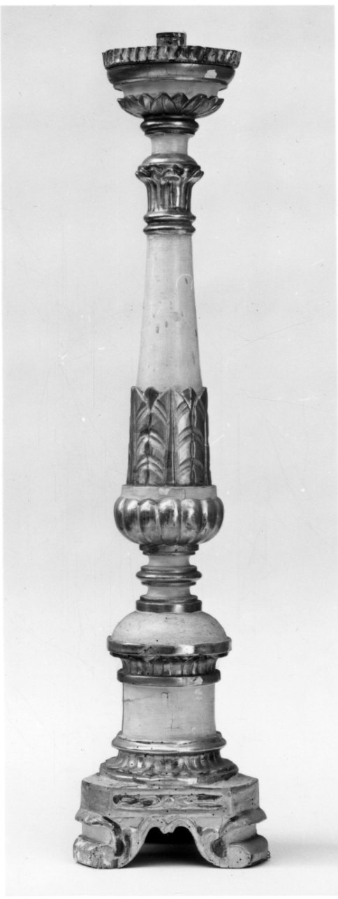 candeliere, serie - bottega piemontese (sec. XIX)