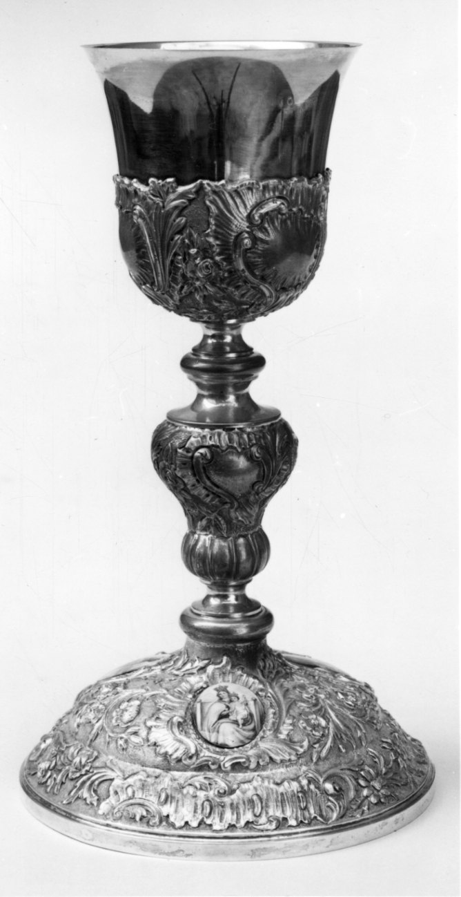 calice, opera isolata - bottega piemontese (secondo quarto sec. XVIII, sec. XX)
