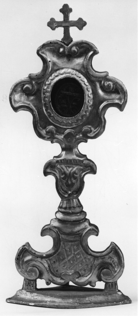 reliquiario - a ostensorio, opera isolata - bottega piemontese (sec. XVIII)