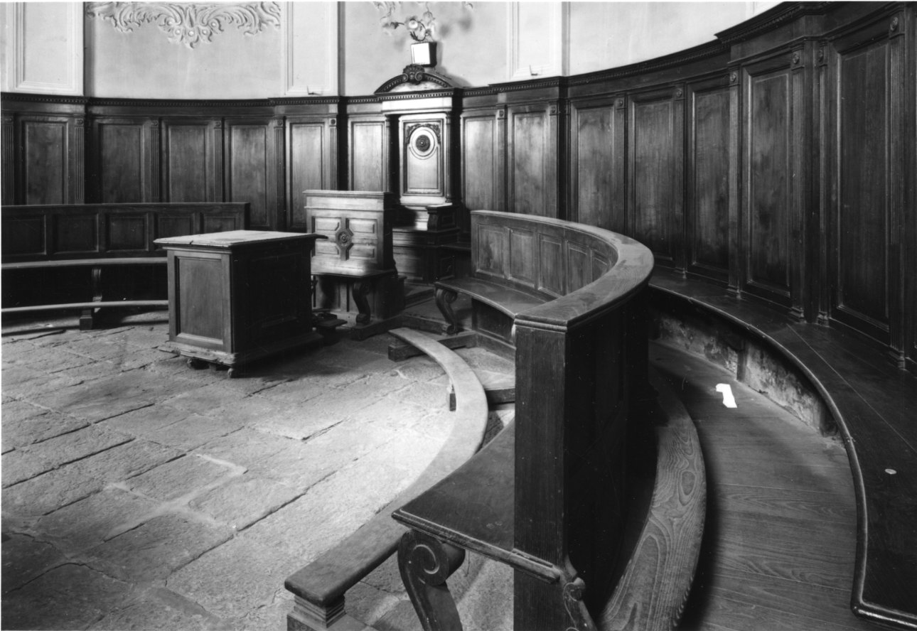 stalli del coro, opera isolata di Zanotti Quinto, Zanotti Pio (secondo quarto sec. XX)