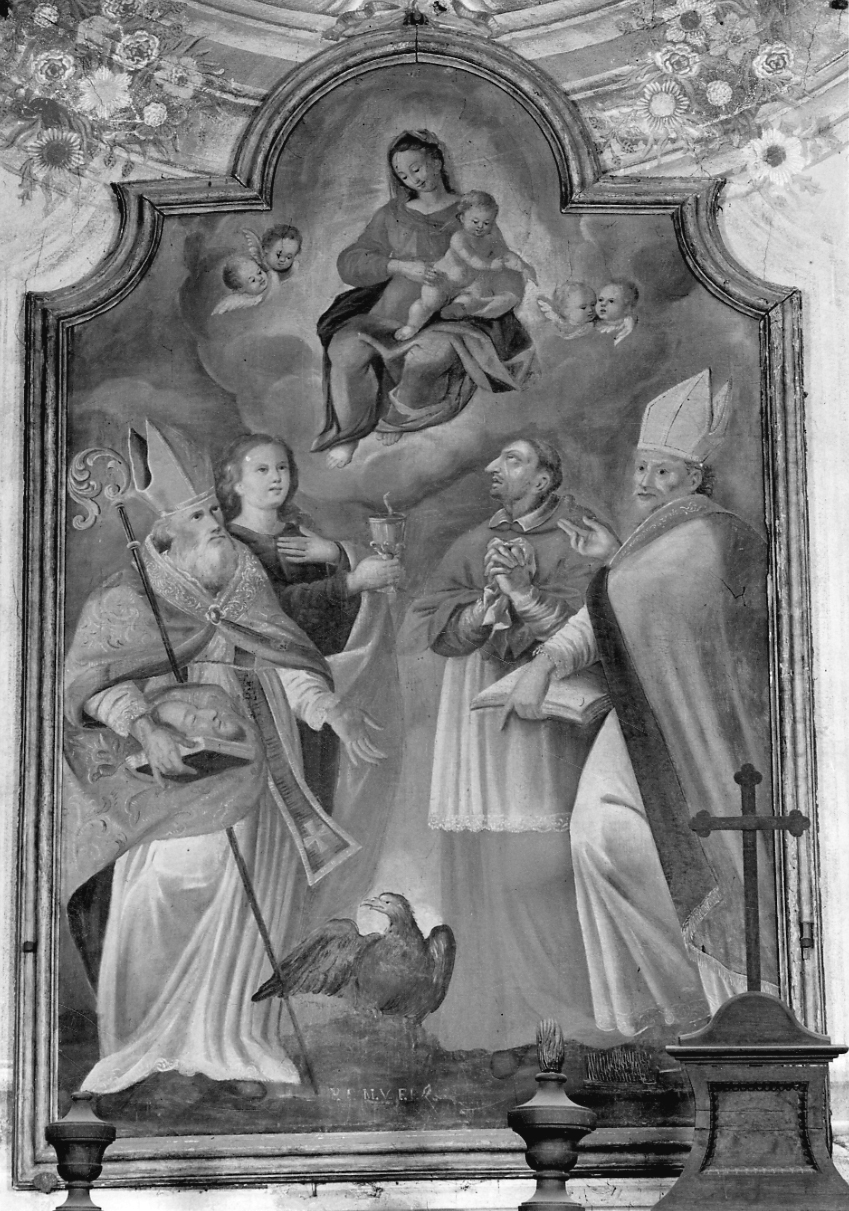 Madonna con Bambino e Santi (dipinto, opera isolata) - ambito piemontese (inizio sec. XVIII)