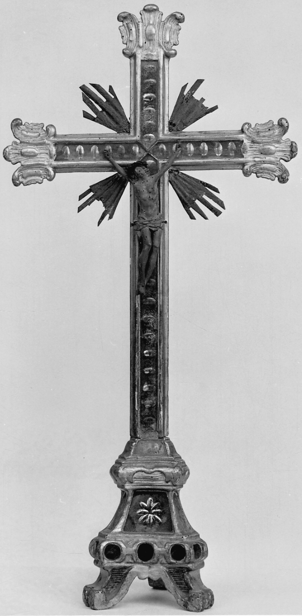 Cristo crocifisso (croce d'altare, opera isolata) - bottega piemontese (seconda metà sec. XVIII)