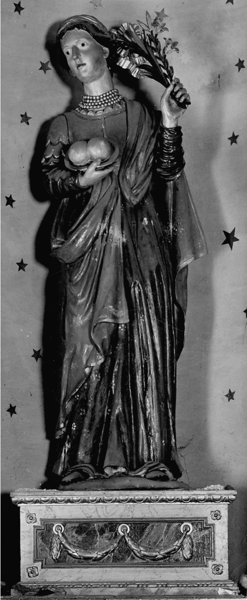 Sant'Agata (statua, opera isolata) - bottega piemontese (prima metà sec. XVIII)