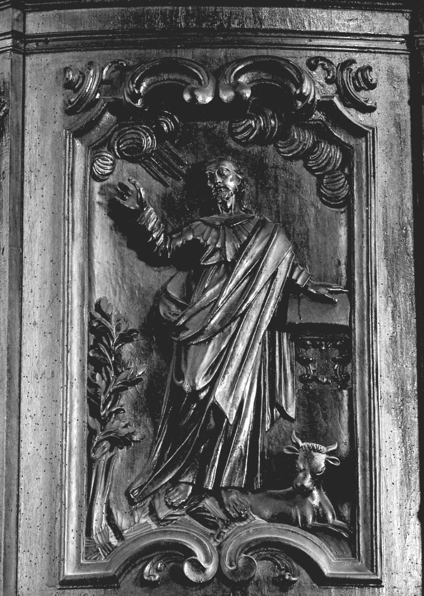 San Luca (rilievo, opera isolata) - bottega piemontese (seconda metà sec. XVIII)