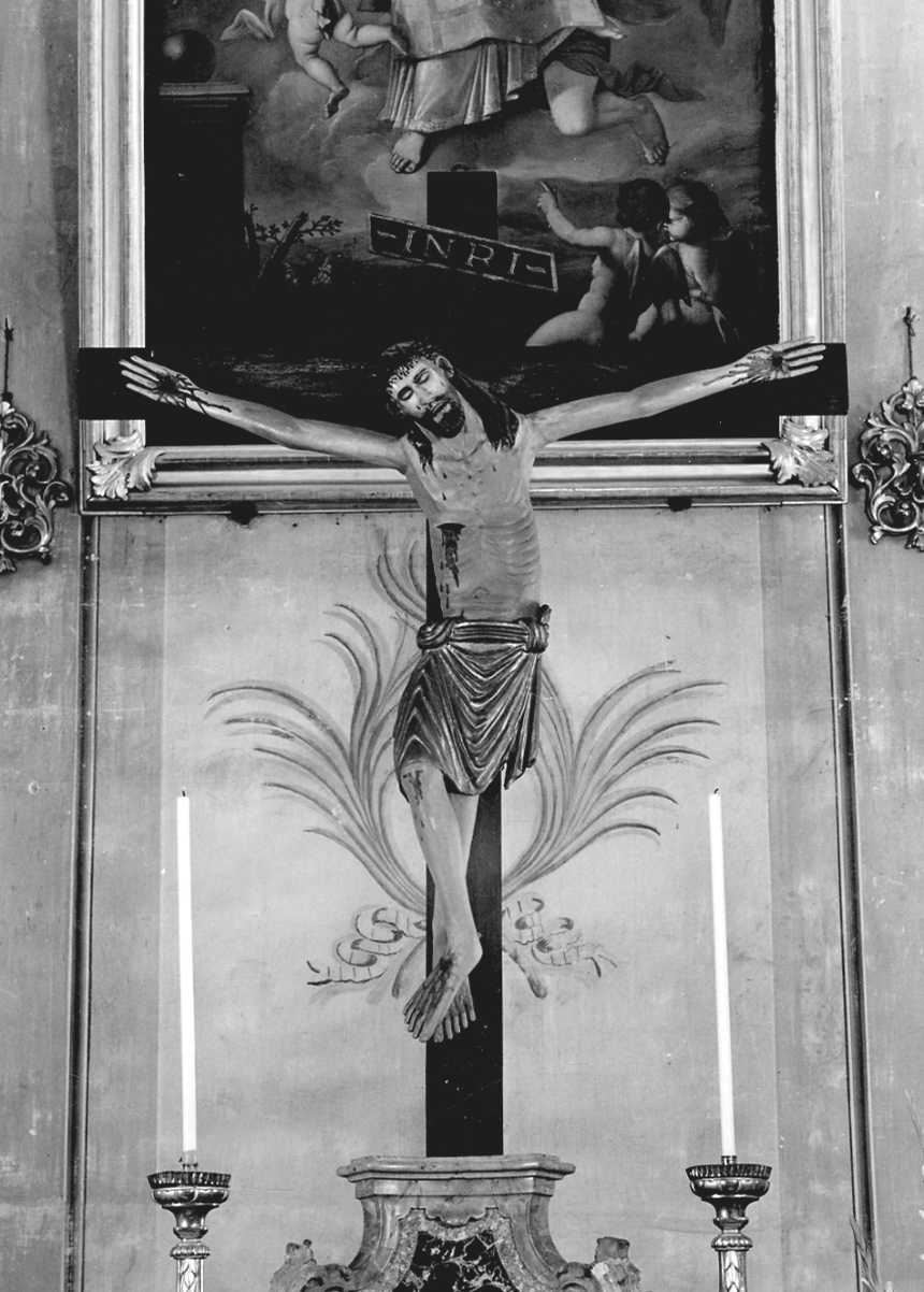Cristo crocifisso (crocifisso, opera isolata) di Baldino di Surso (attribuito) (sec. XV)