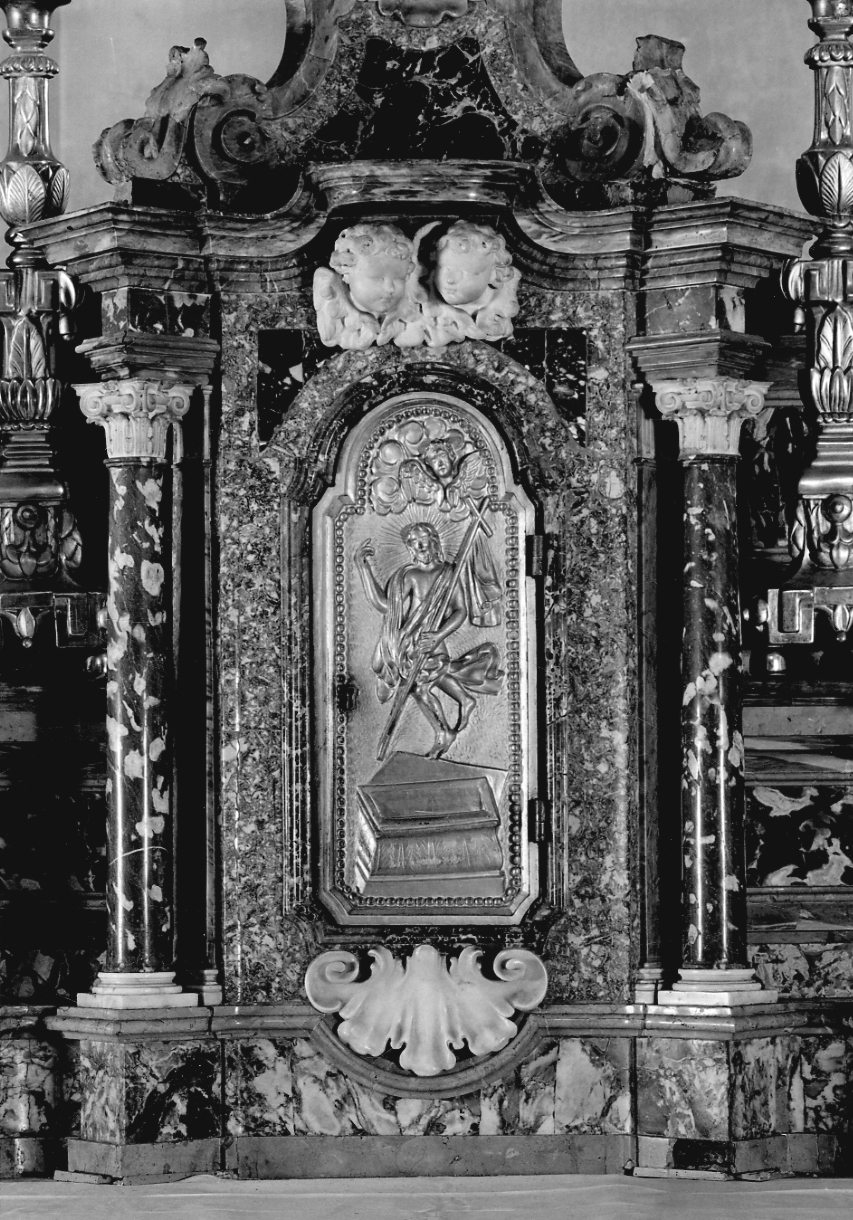 resurrezione di Cristo (sportello di tabernacolo, opera isolata) - bottega piemontese (seconda metà sec. XVIII)