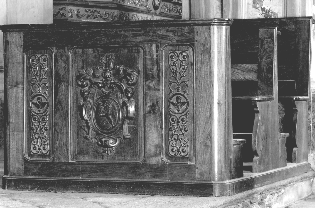 banco da chiesa, opera isolata - bottega piemontese (fine sec. XIX)