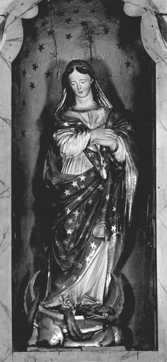 Madonna Immacolata (statua, opera isolata) - bottega piemontese (prima metà sec. XVIII)