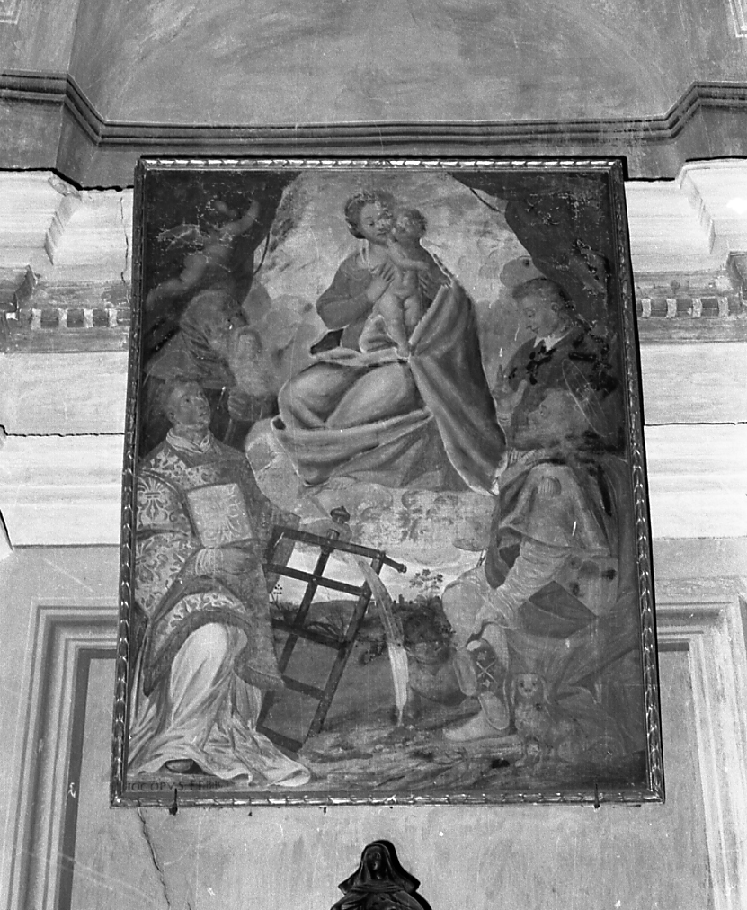 Madonna in gloria tra Santi martiri (dipinto, opera isolata) - ambito biellese (sec. XVIII)