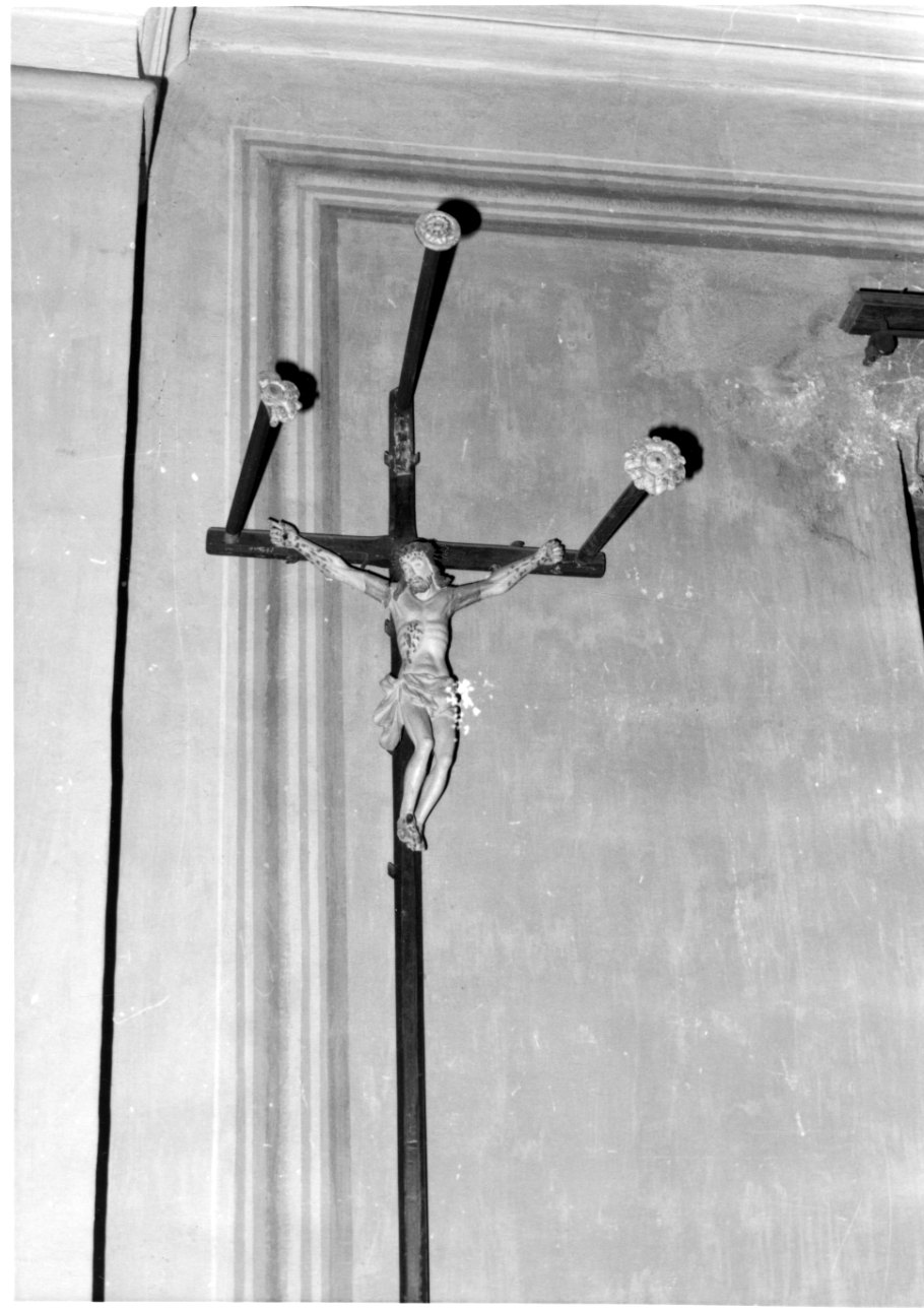 Cristo crocifisso (crocifisso, opera isolata) - bottega biellese (sec. XVII)