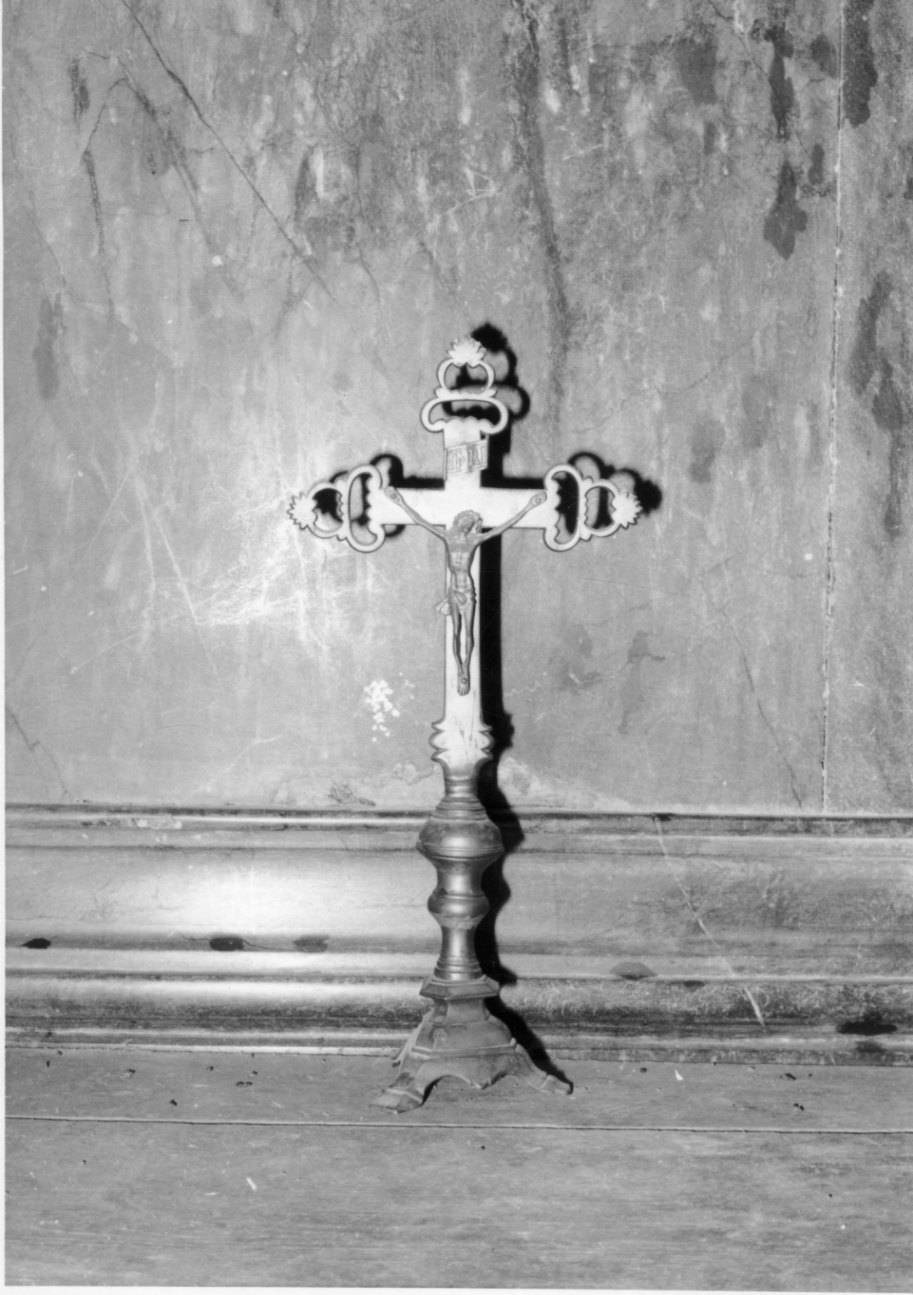 Cristo crocifisso (croce d'altare, opera isolata) - bottega biellese (fine/inizio secc. XVII/ XVIII)