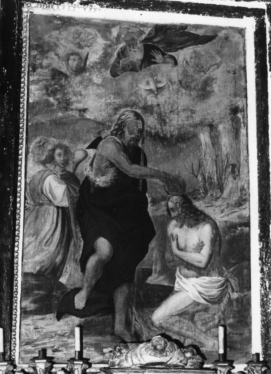 battesimo di Cristo (dipinto, opera isolata) - ambito piemontese (metà sec. XVII)
