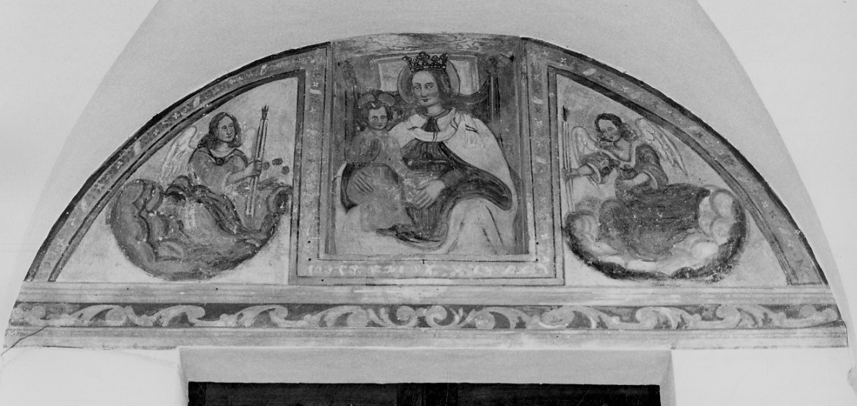 Madonna con Bambino e angeli (dipinto, opera isolata) - ambito piemontese (sec. XVI)