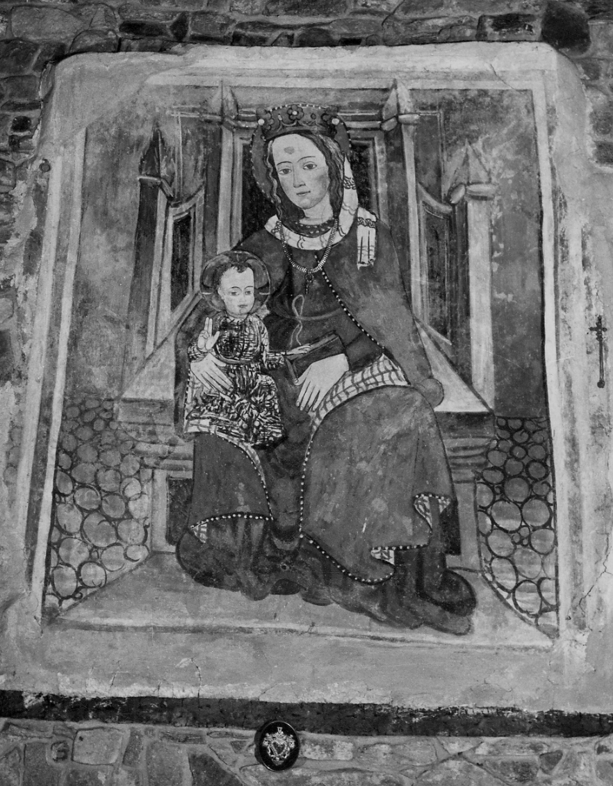 Madonna con Bambino (dipinto, opera isolata) - ambito piemontese (prima metà sec. XVI)