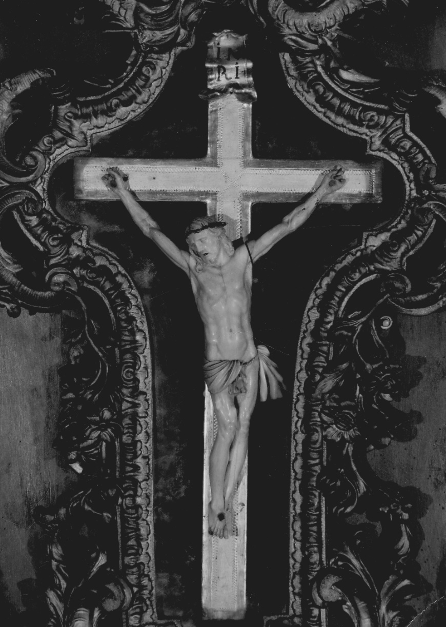 Cristo crocifisso (crocifisso, opera isolata) - bottega piemontese (primo quarto sec. XVIII)