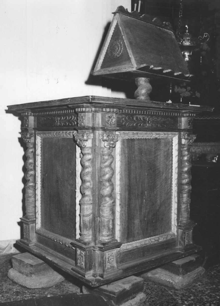 pulpito, opera isolata di Marchisio Giovanni (ultimo quarto sec. XVII)