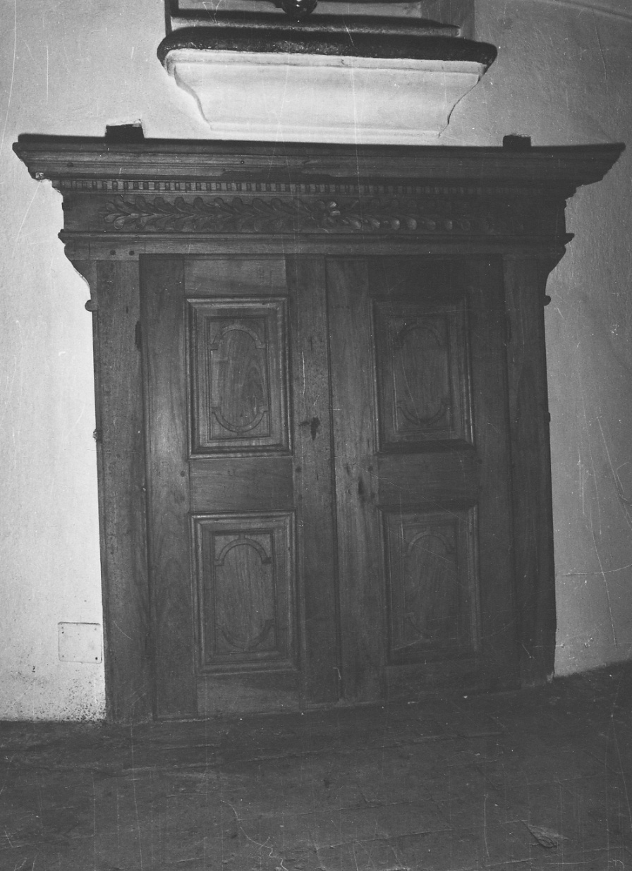 armadio per archivi di confraternita, opera isolata di Marchisio Giovanni (primo quarto sec. XVIII)