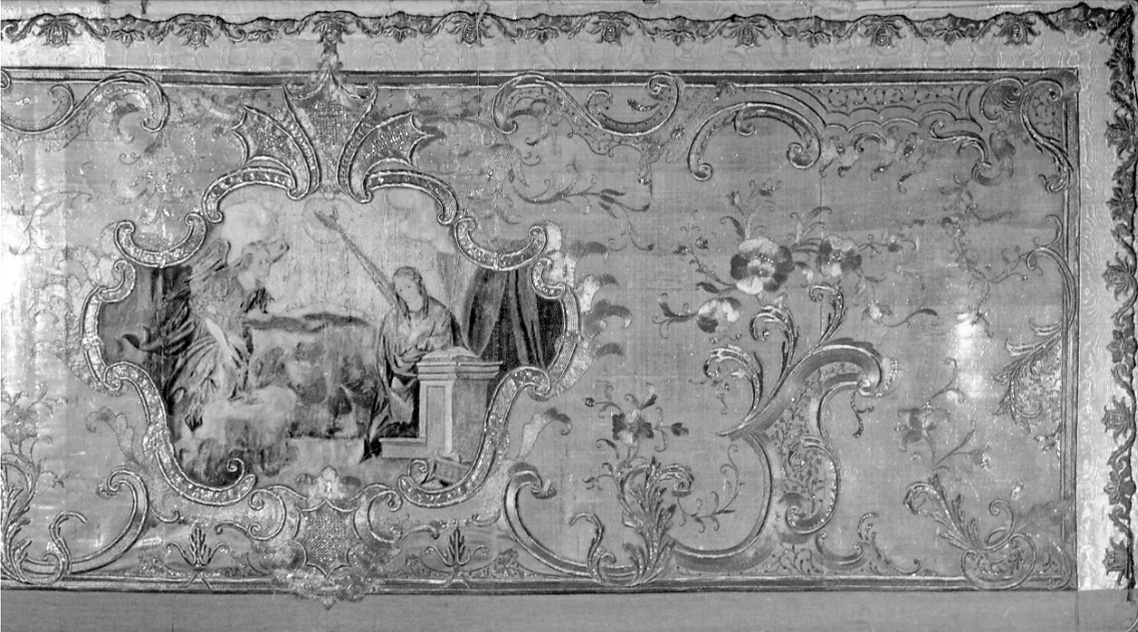 paliotto, opera isolata - manifattura lombarda (terzo quarto sec. XVIII)