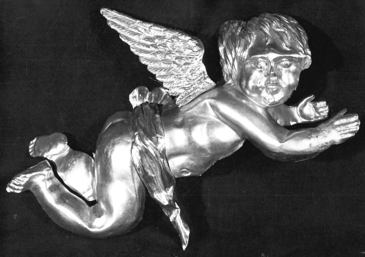 angioletti (decorazione a sbalzo, serie) - bottega piemontese (sec. XIX)