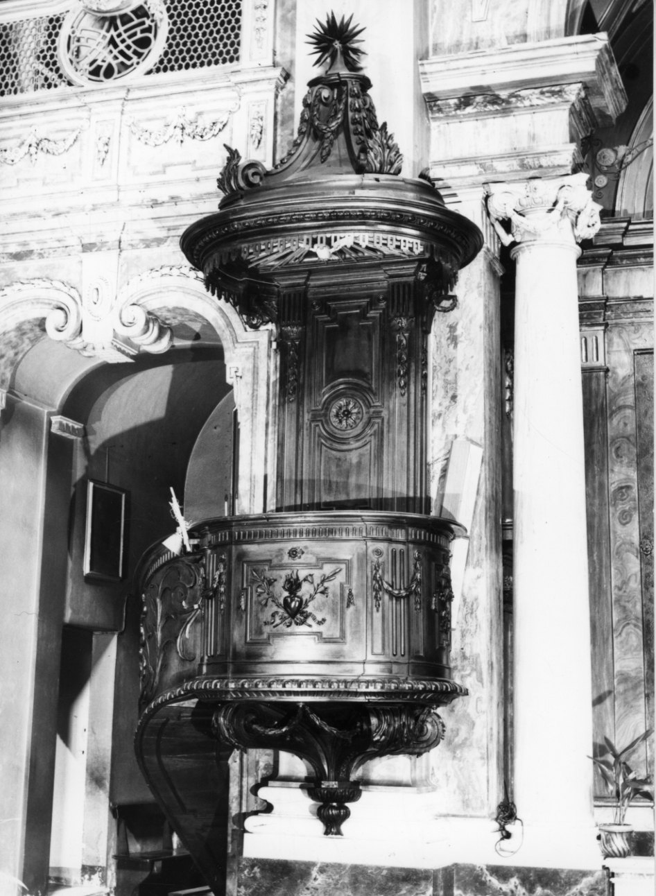 pulpito, opera isolata - bottega biellese (primo quarto sec. XIX)