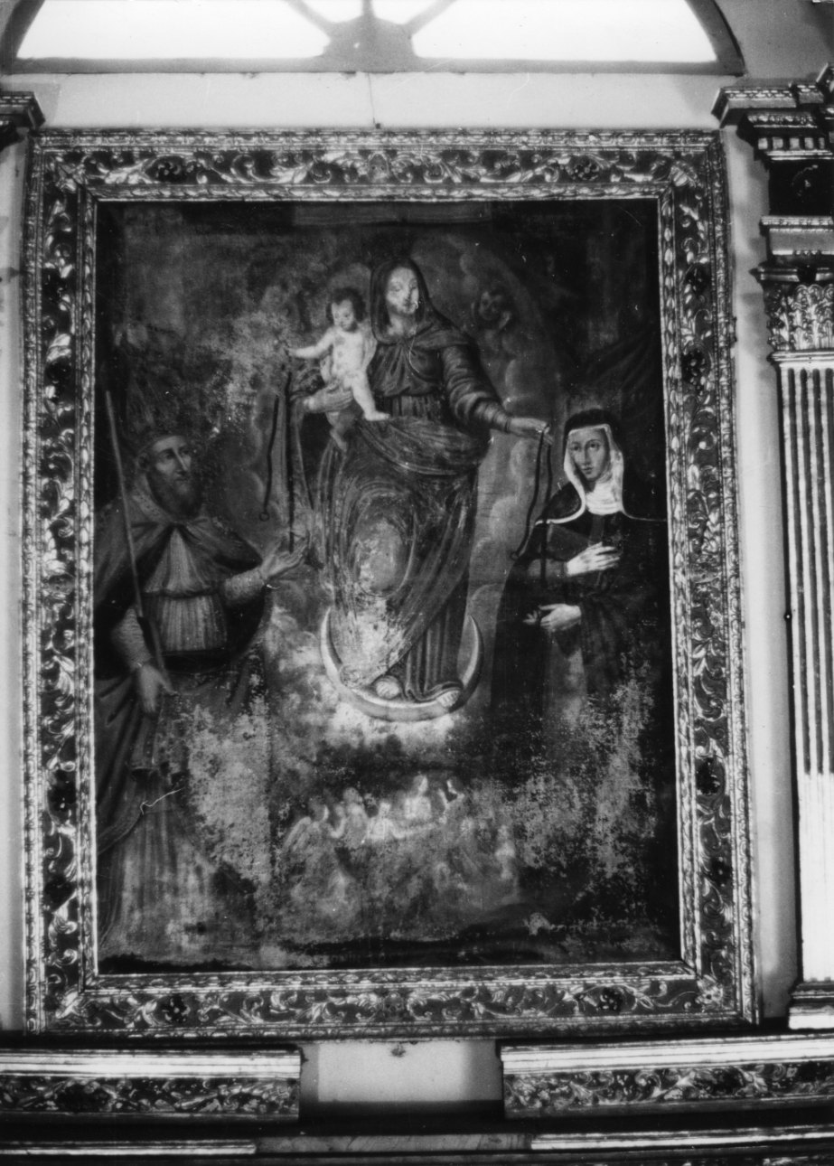 Madonna della Cintola con Sant'Agostino, Santa Monica (pala d'altare, opera isolata) - ambito biellese (ultimo quarto sec. XVII)
