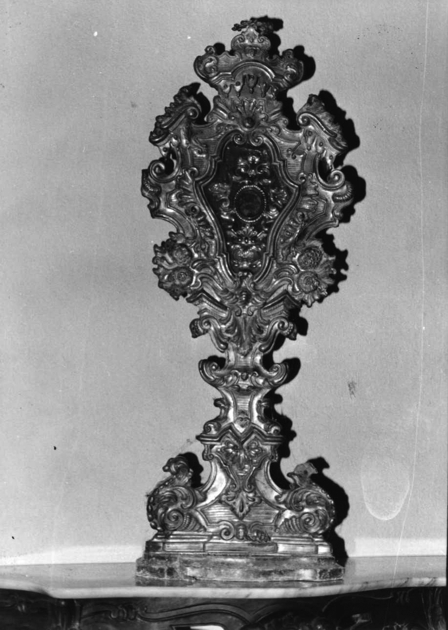 reliquiario - a ostensorio, opera isolata - bottega piemontese (metà sec. XVIII)
