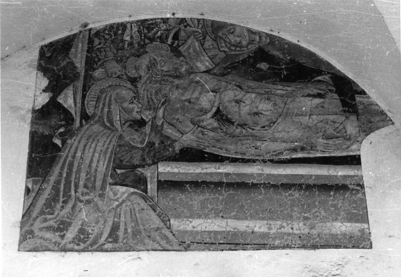 deposizione di Cristo nel sepolcro (dipinto, opera isolata) di Cagnola Tommaso (maniera) (sec. XV)