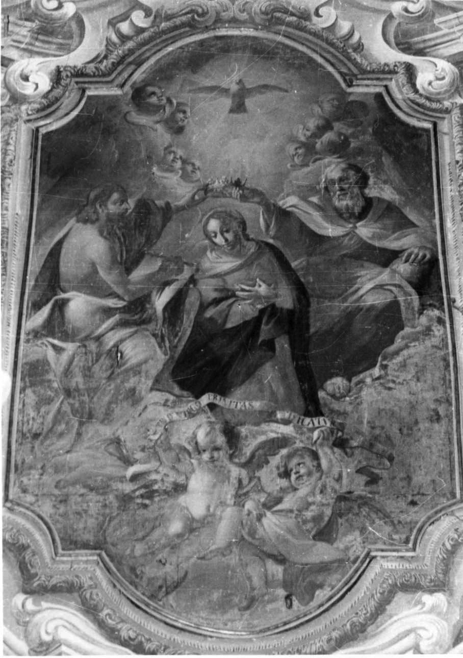incoronazione di Maria Vergine (dipinto, opera isolata) di Pieraccini (maniera) (sec. XVIII)