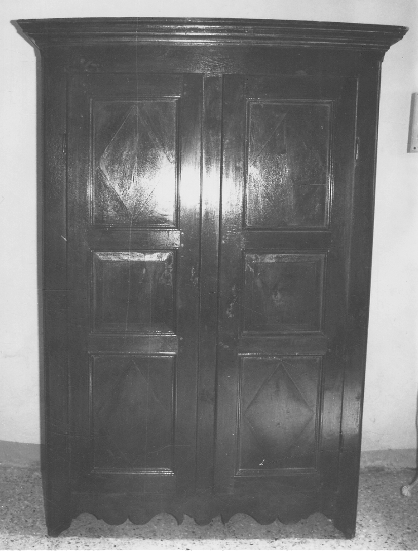 armadio da sacrestia, opera isolata - bottega piemontese (prima metà sec. XIX)