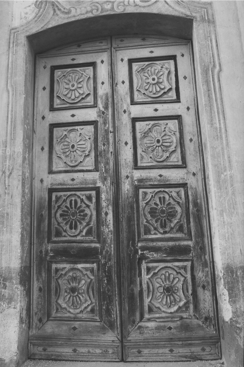 portone - a due battenti, opera isolata - bottega piemontese (prima metà sec. XVIII)