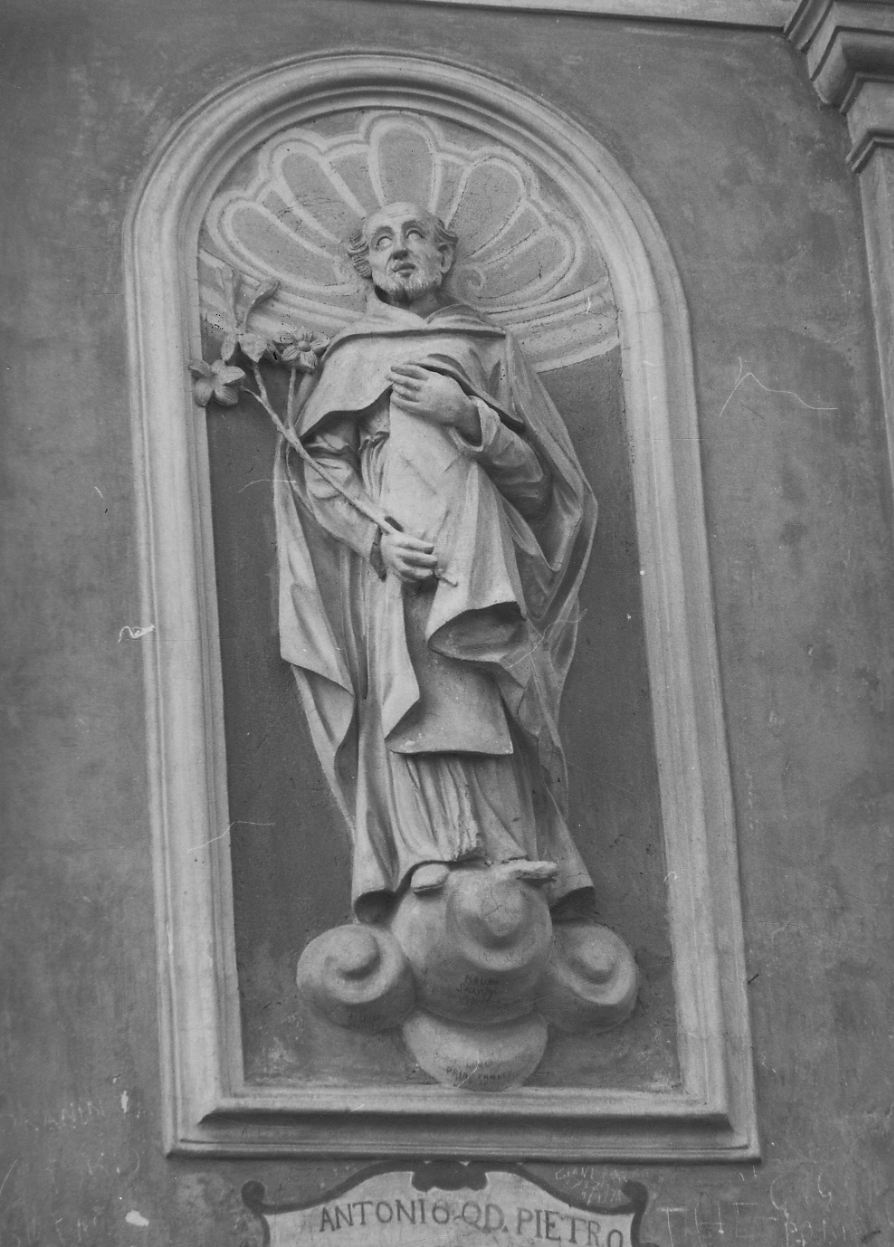 Sant'Antonio da Padova (statua, opera isolata) - bottega vercellese (prima metà sec. XVIII)