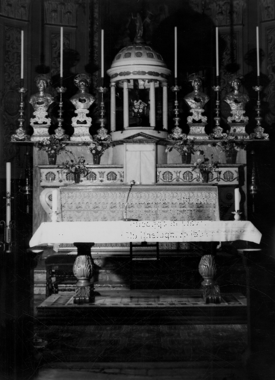 altare maggiore, opera isolata di Catella Stefano, Sevesi Fabrizio (secondo quarto sec. XIX)