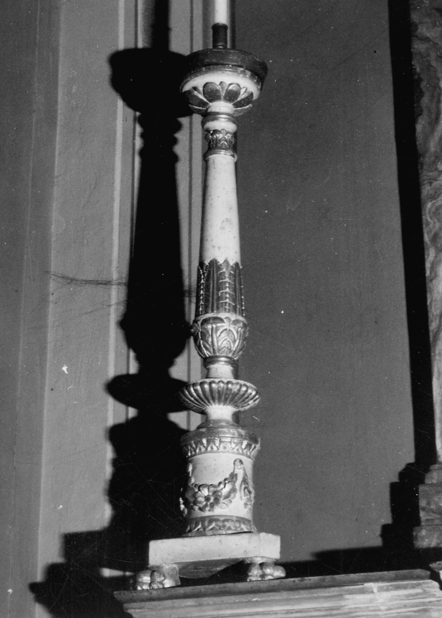 candeliere, serie - bottega piemontese (prima metà sec. XIX)