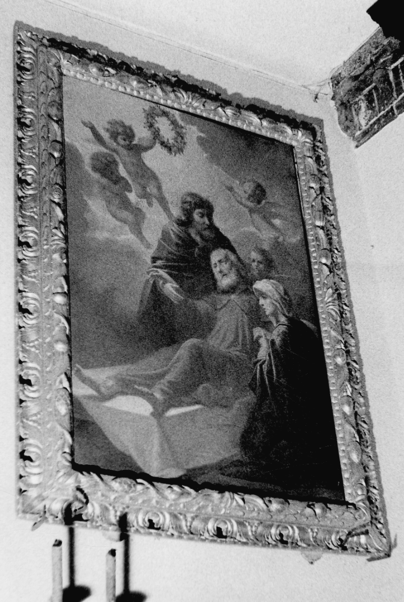 morte di San Giuseppe (dipinto, opera isolata) - ambito vercellese (seconda metà sec. XIX)
