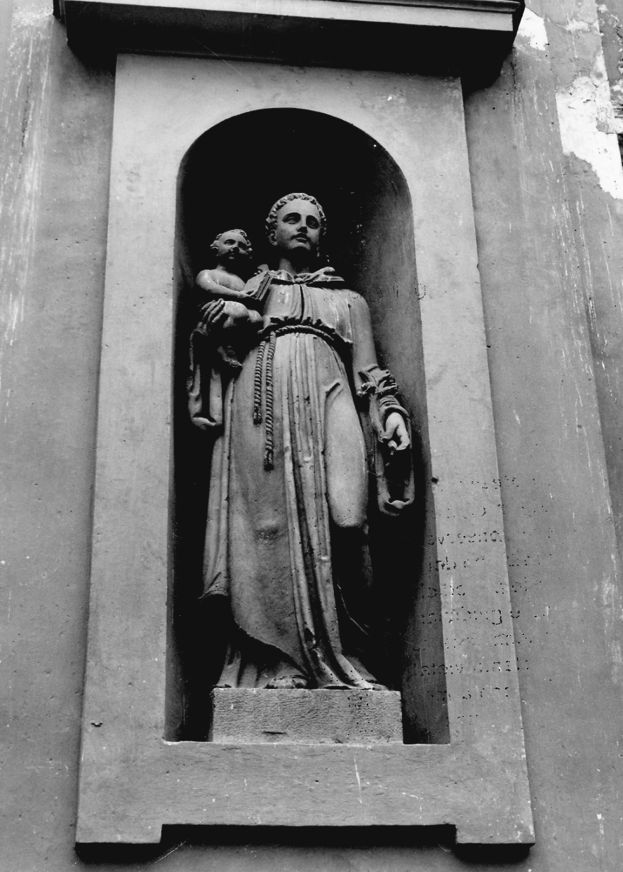 Sant'Antonio da Padova (statua, opera isolata) di Catella Stefano (attribuito) (secondo quarto sec. XIX)