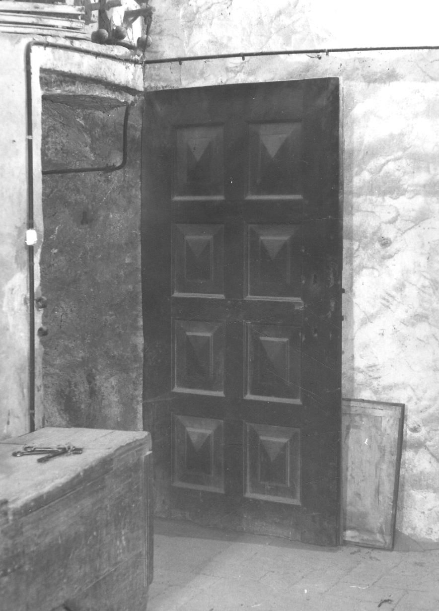 porta - ad un battente, opera isolata - bottega piemontese (sec. XVII)