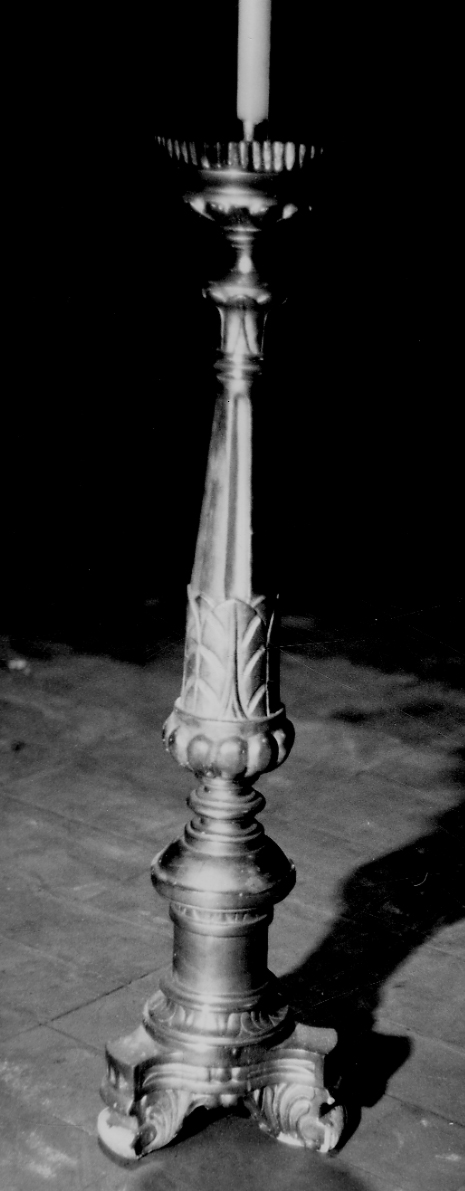 candeliere, serie - bottega piemontese (prima metà sec. XIX)