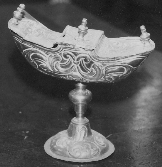 navicella portaincenso - a doppia valva, opera isolata - bottega piemontese (fine sec. XVIII)